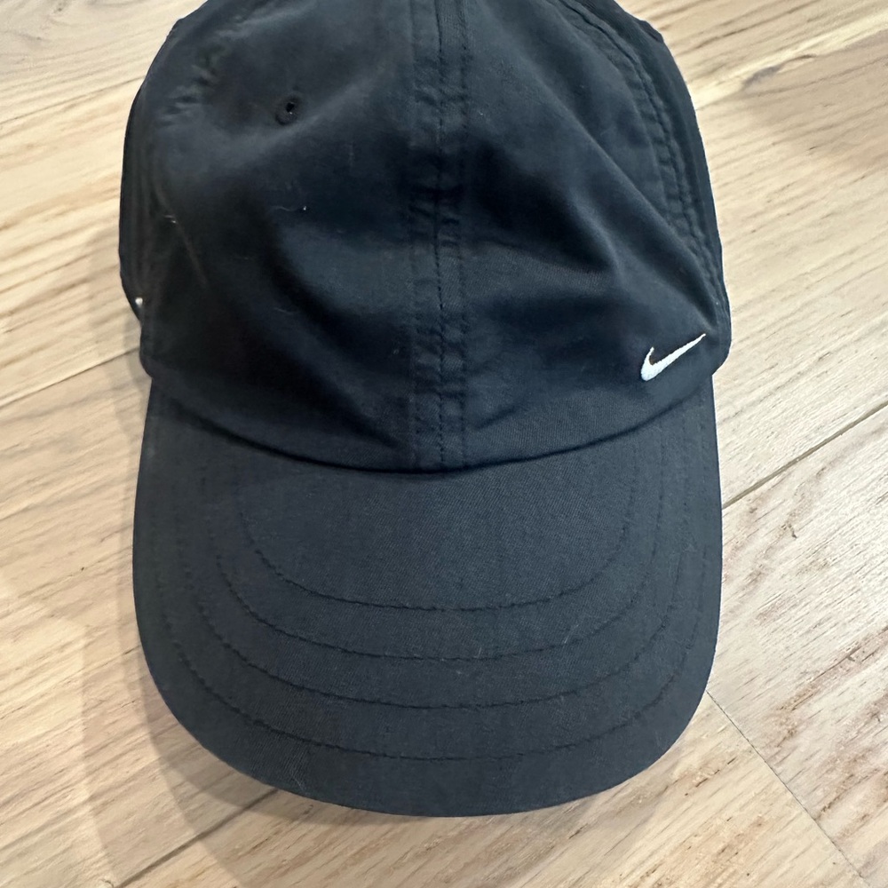 Nike black Cap with White Logo